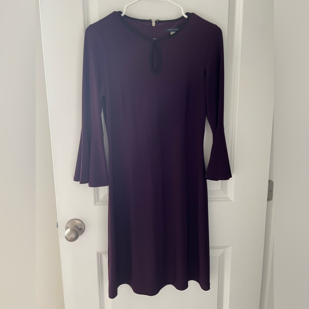 TH keyhole plum dress